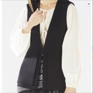 BCBGMaxazria Eddie Long Vest Black Medium